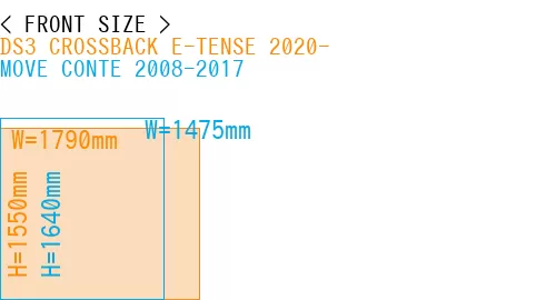 #DS3 CROSSBACK E-TENSE 2020- + MOVE CONTE 2008-2017